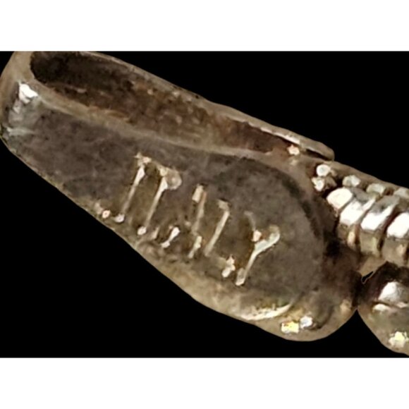 Italian 925 Sterling Silver Twist Necklace With Lobster Clasp 18 Inch Vintage - Picture 5 of 13